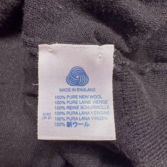 Peter Geeson of England Sweater Mens Medium Gray Wool Outdoor Base Layer‎ Preppy - Picture 7 of 11